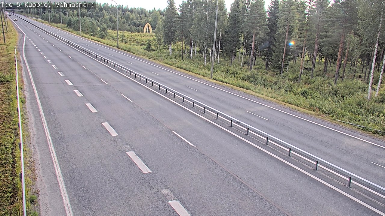 Weather Camera Image Väg 5 Kuopio, Vehmasmäki, Kuopio, Pohjois-Savo