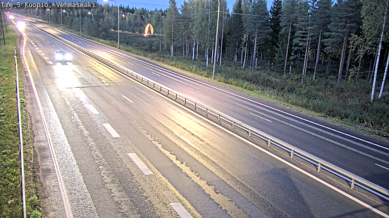 Weather Camera Image Road 5 Kuopio, Vehmasmäki, Kuopio, Pohjois-Savo