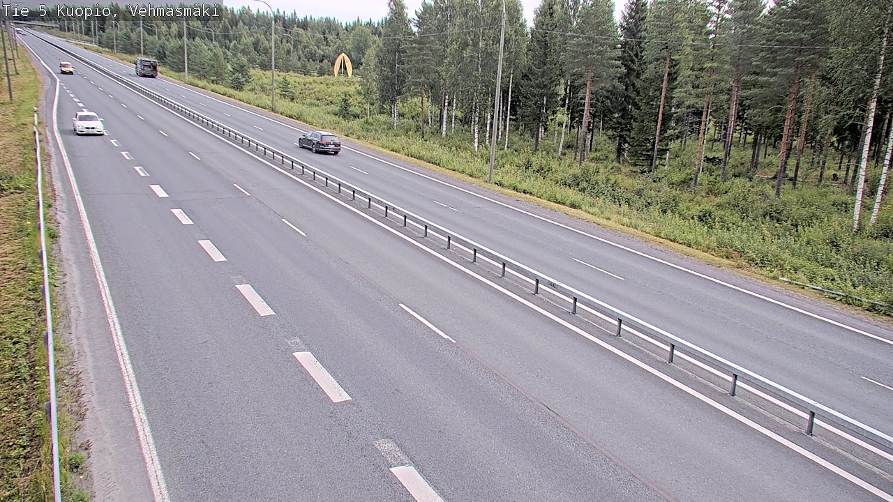 Weather Camera Image Väg 5 Kuopio, Vehmasmäki, Kuopio, Pohjois-Savo