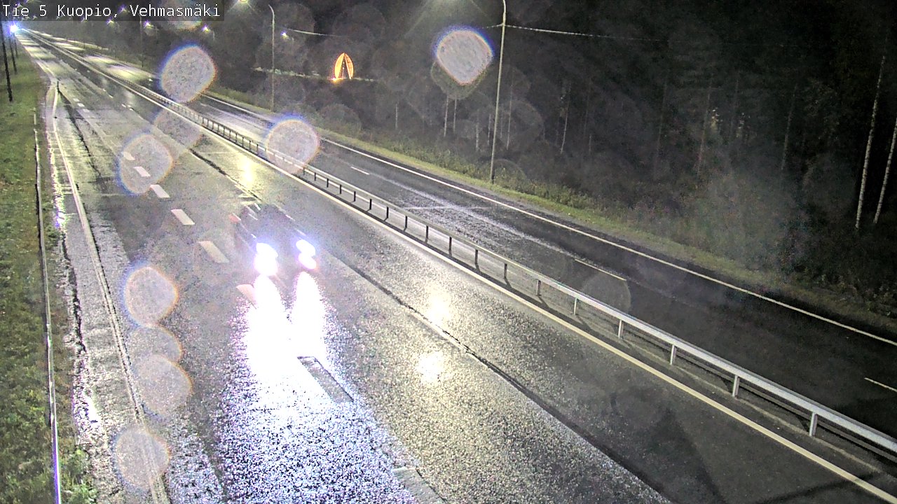 Weather Camera Image Road 5 Kuopio, Vehmasmäki, Kuopio, Pohjois-Savo