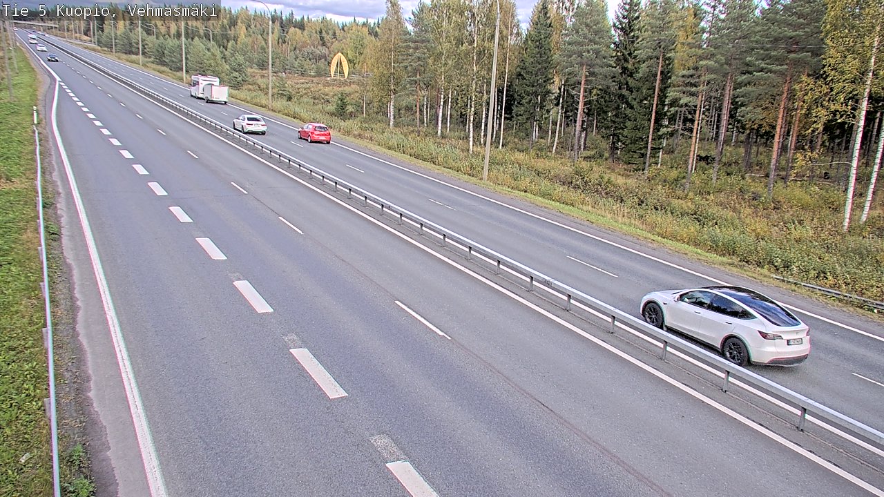 Weather Camera Image Väg 5 Kuopio, Vehmasmäki, Kuopio, Pohjois-Savo