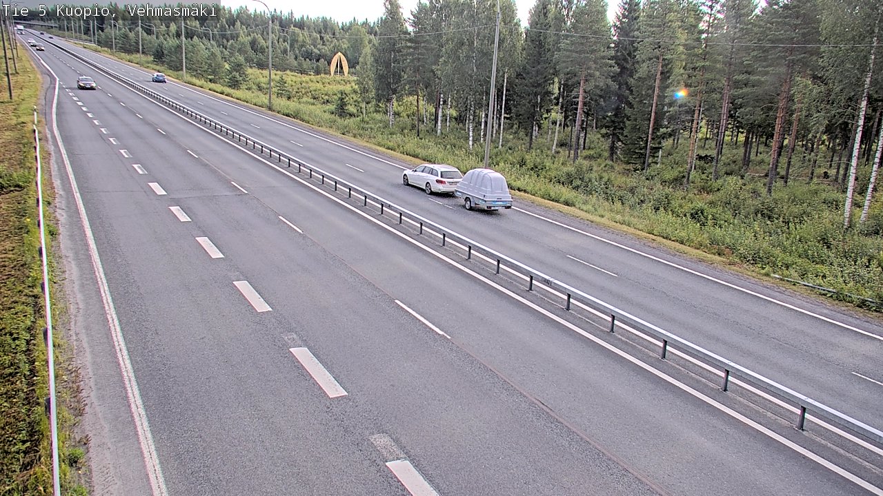 Weather Camera Image Väg 5 Kuopio, Vehmasmäki, Kuopio, Pohjois-Savo