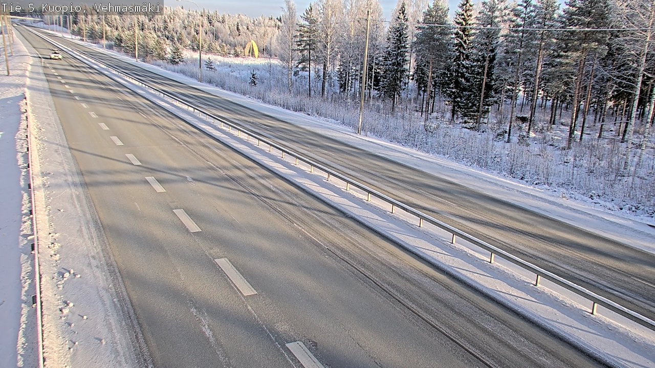 Weather Camera Image Väg 5 Kuopio, Vehmasmäki, Kuopio, Pohjois-Savo