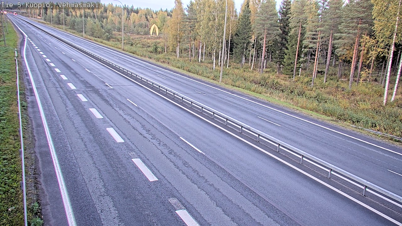 Weather Camera Image Road 5 Kuopio, Vehmasmäki, Kuopio, Pohjois-Savo