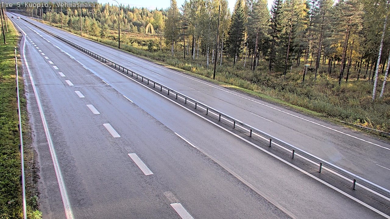 Weather Camera Image Road 5 Kuopio, Vehmasmäki, Kuopio, Pohjois-Savo