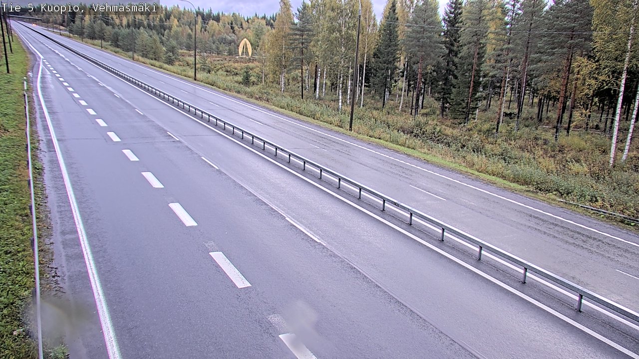 Weather Camera Image Road 5 Kuopio, Vehmasmäki, Kuopio, Pohjois-Savo