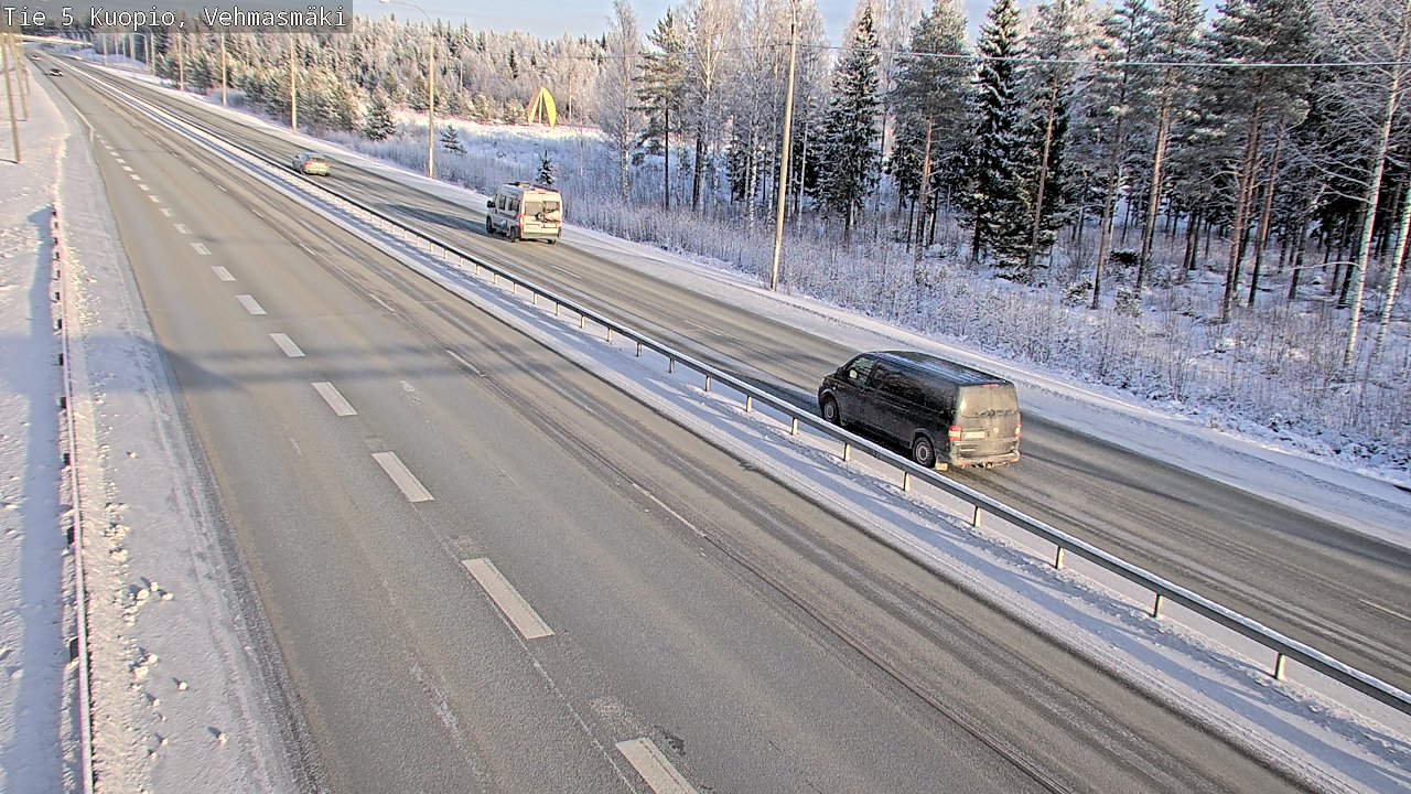 Weather Camera Image Väg 5 Kuopio, Vehmasmäki, Kuopio, Pohjois-Savo