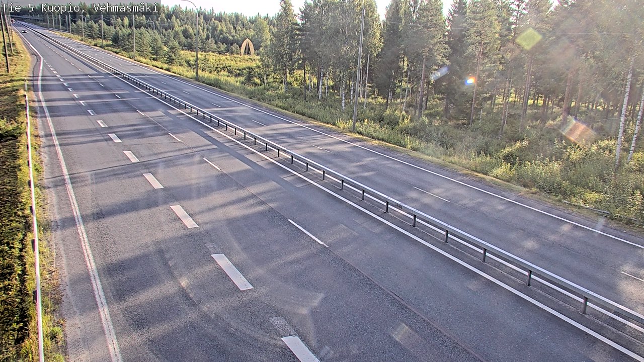 Weather Camera Image Väg 5 Kuopio, Vehmasmäki, Kuopio, Pohjois-Savo