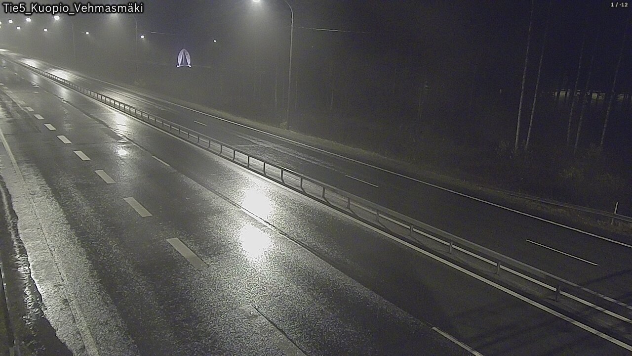 Weather Camera Image Road 5 Kuopio, Vehmasmäki, Kuopio, Pohjois-Savo