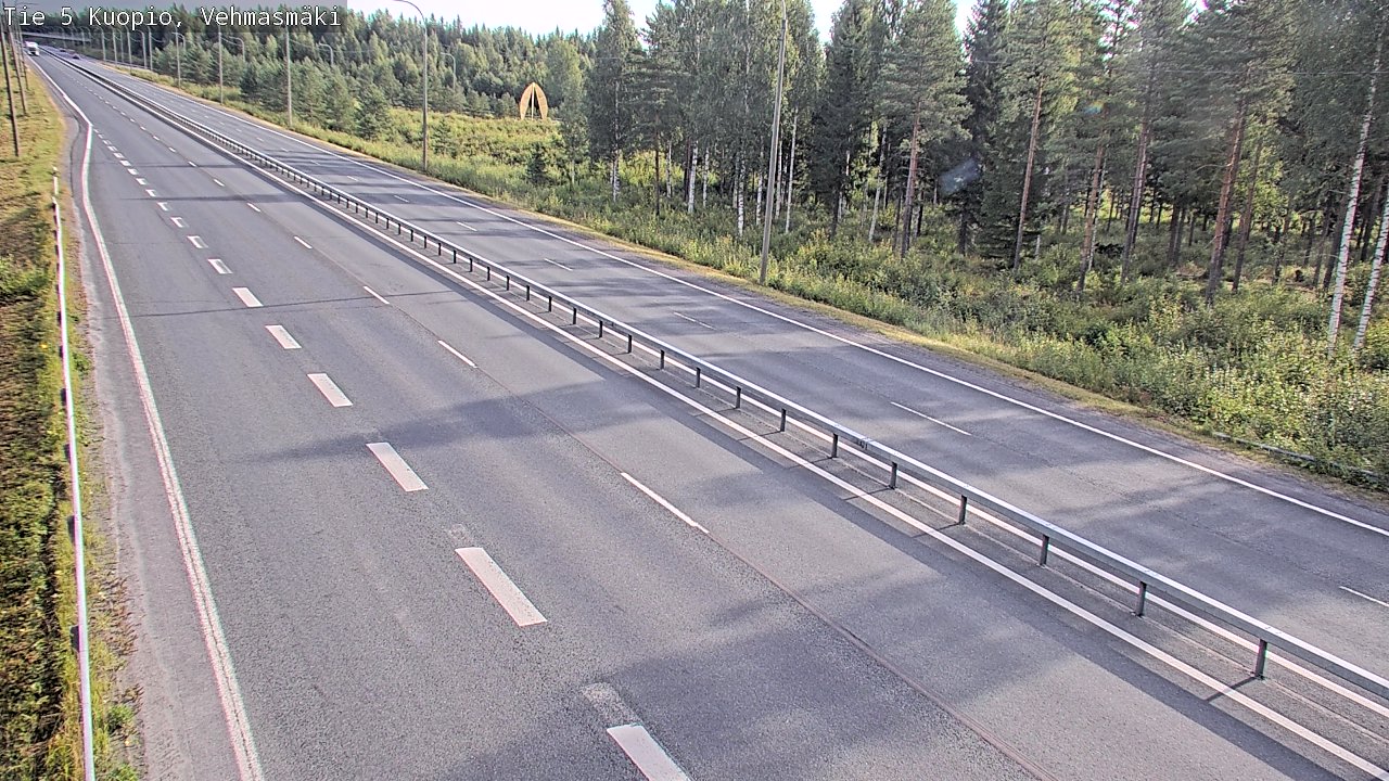 Weather Camera Image Väg 5 Kuopio, Vehmasmäki, Kuopio, Pohjois-Savo