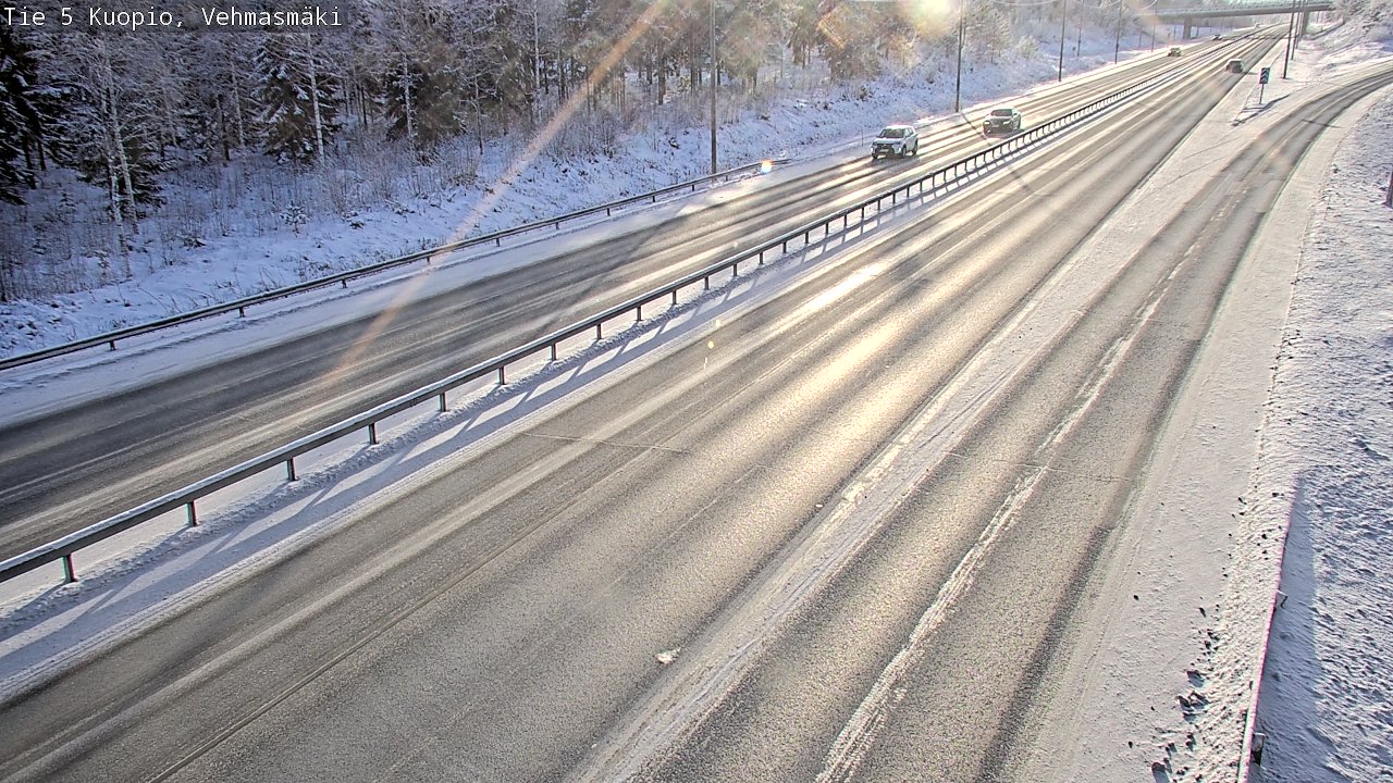 Weather Camera Image Väg 5 Kuopio, Vehmasmäki, Kuopio, Pohjois-Savo