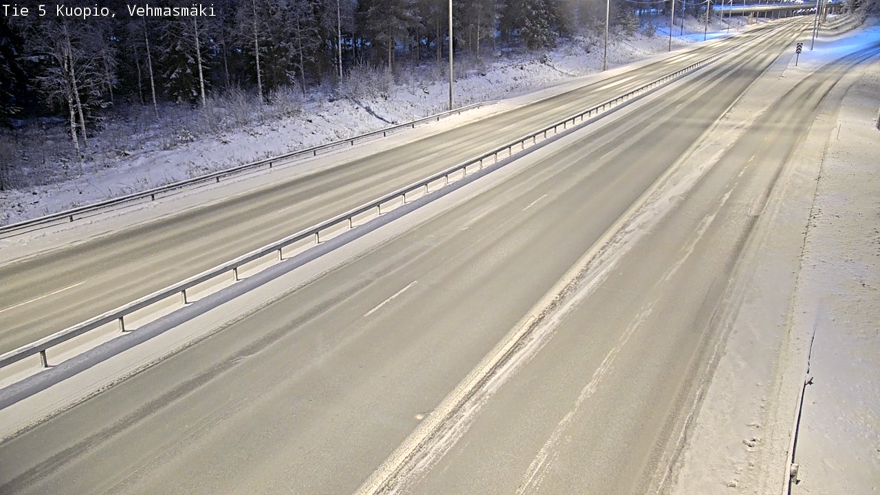 Weather Camera Image Väg 5 Kuopio, Vehmasmäki, Kuopio, Pohjois-Savo