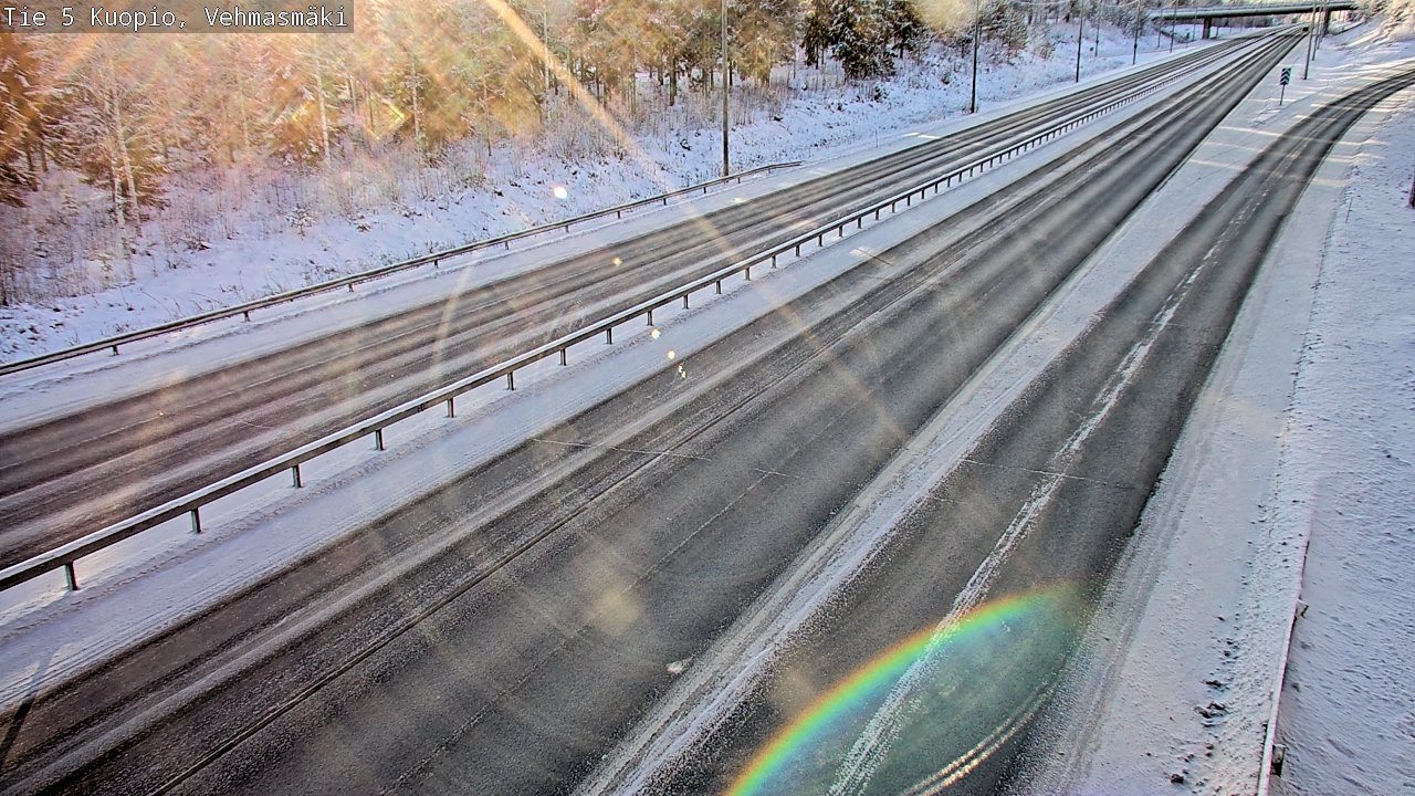 Weather Camera Image Väg 5 Kuopio, Vehmasmäki, Kuopio, Pohjois-Savo