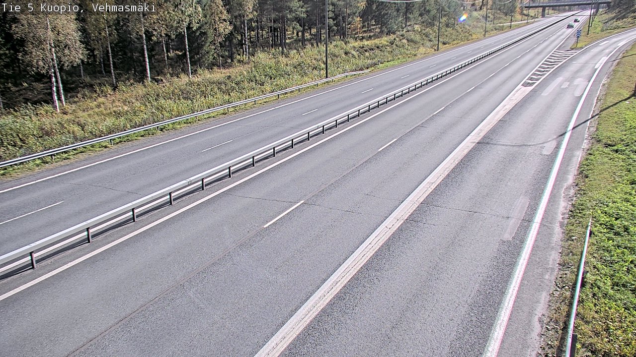 Weather Camera Image Road 5 Kuopio, Vehmasmäki, Kuopio, Pohjois-Savo
