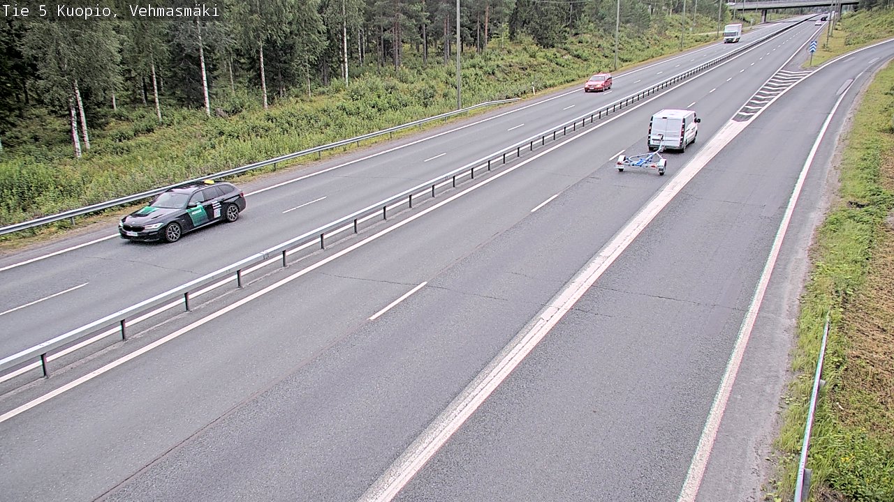 Weather Camera Image Road 5 Kuopio, Vehmasmäki, Kuopio, Pohjois-Savo