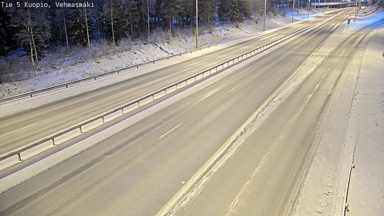 Weather Camera Image Väg 5 Kuopio, Vehmasmäki, Kuopio, Pohjois-Savo