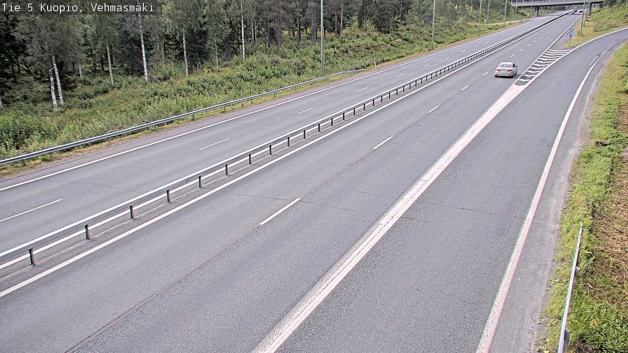 Weather Camera Image Väg 5 Kuopio, Vehmasmäki, Kuopio, Pohjois-Savo
