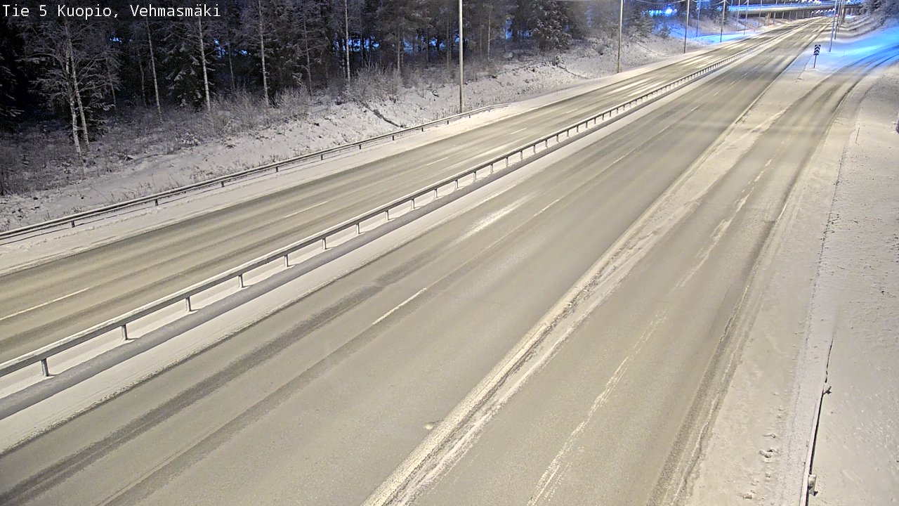 Weather Camera Image Väg 5 Kuopio, Vehmasmäki, Kuopio, Pohjois-Savo