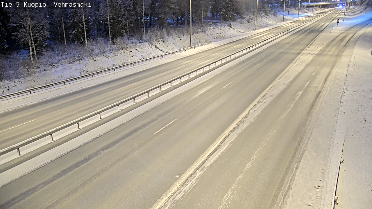Weather Camera Image Väg 5 Kuopio, Vehmasmäki, Kuopio, Pohjois-Savo