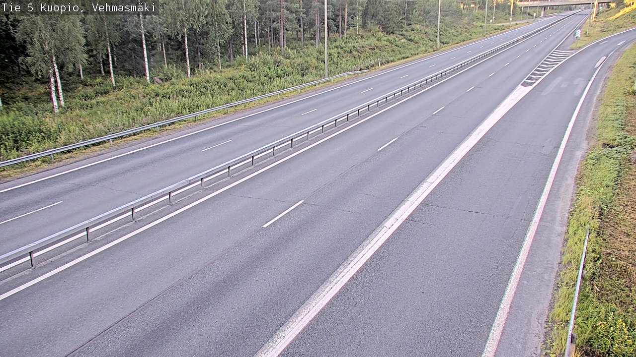 Weather Camera Image Väg 5 Kuopio, Vehmasmäki, Kuopio, Pohjois-Savo