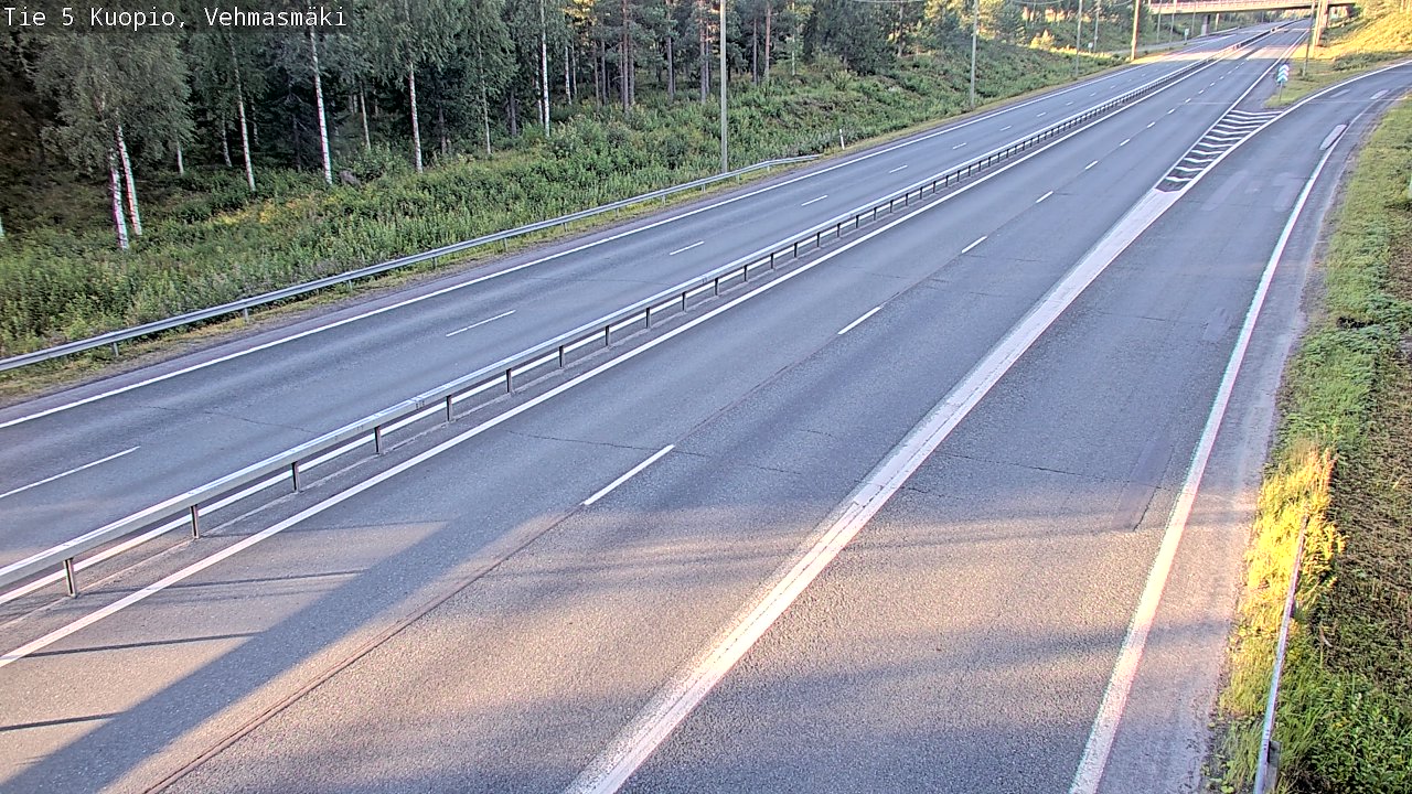 Weather Camera Image Väg 5 Kuopio, Vehmasmäki, Kuopio, Pohjois-Savo