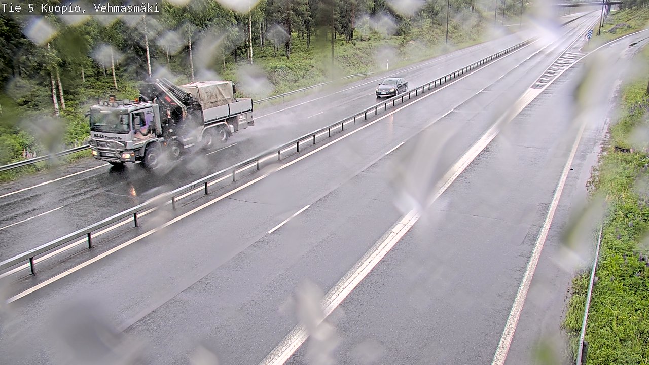 Weather Camera Image Väg 5 Kuopio, Vehmasmäki, Kuopio, Pohjois-Savo