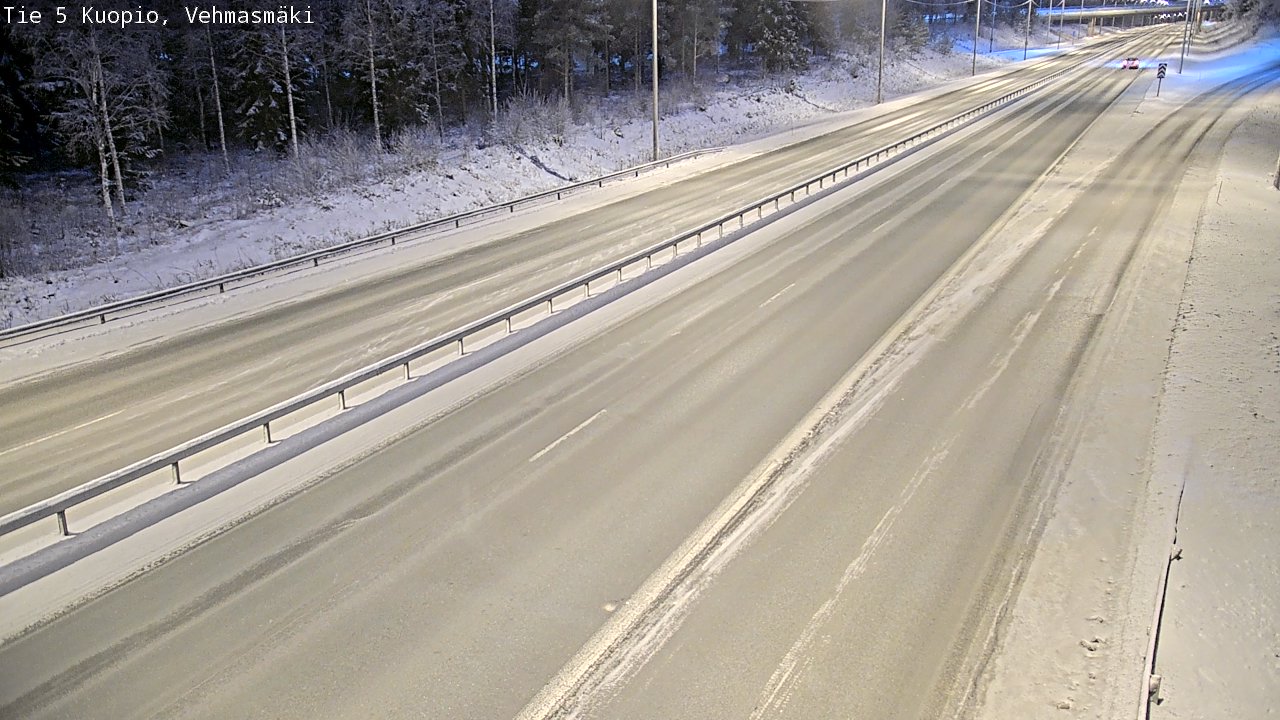 Weather Camera Image Väg 5 Kuopio, Vehmasmäki, Kuopio, Pohjois-Savo
