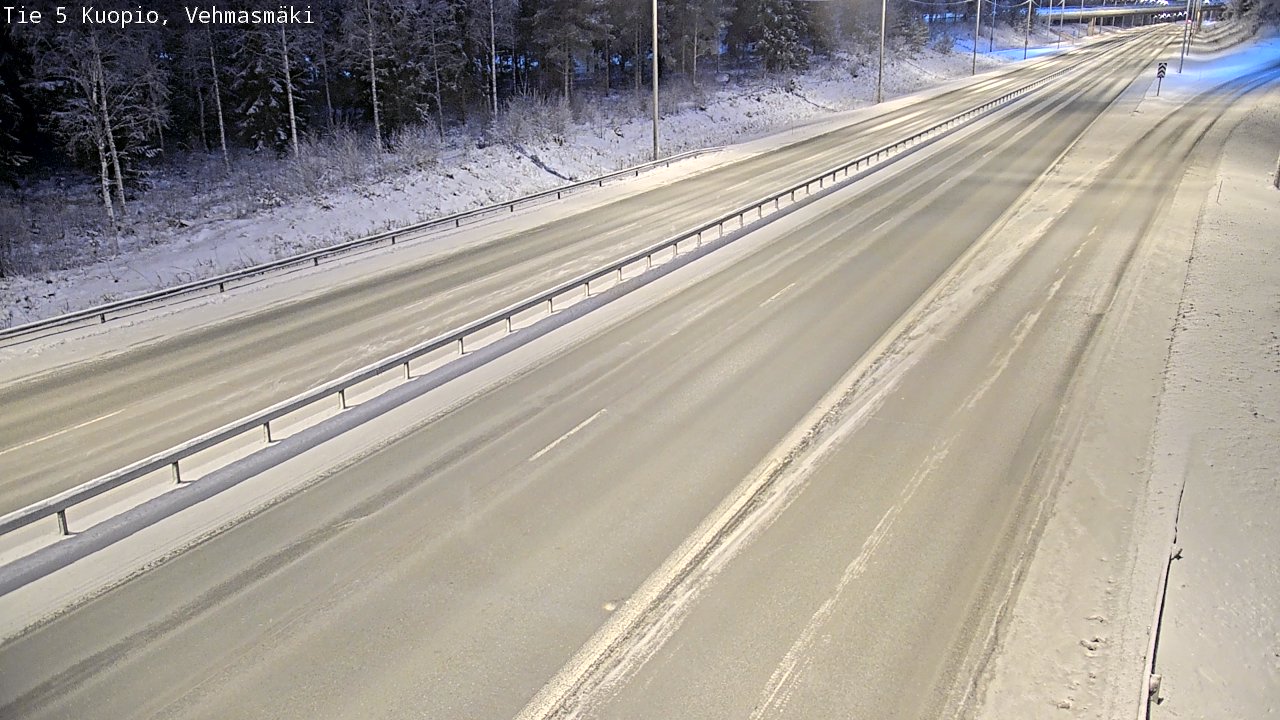 Weather Camera Image Road 5 Kuopio, Vehmasmäki, Kuopio, Pohjois-Savo