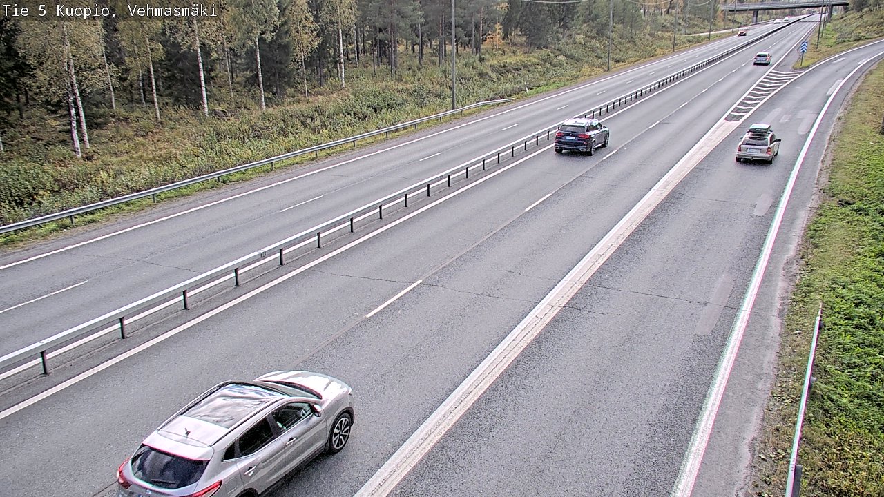 Weather Camera Image Road 5 Kuopio, Vehmasmäki, Kuopio, Pohjois-Savo