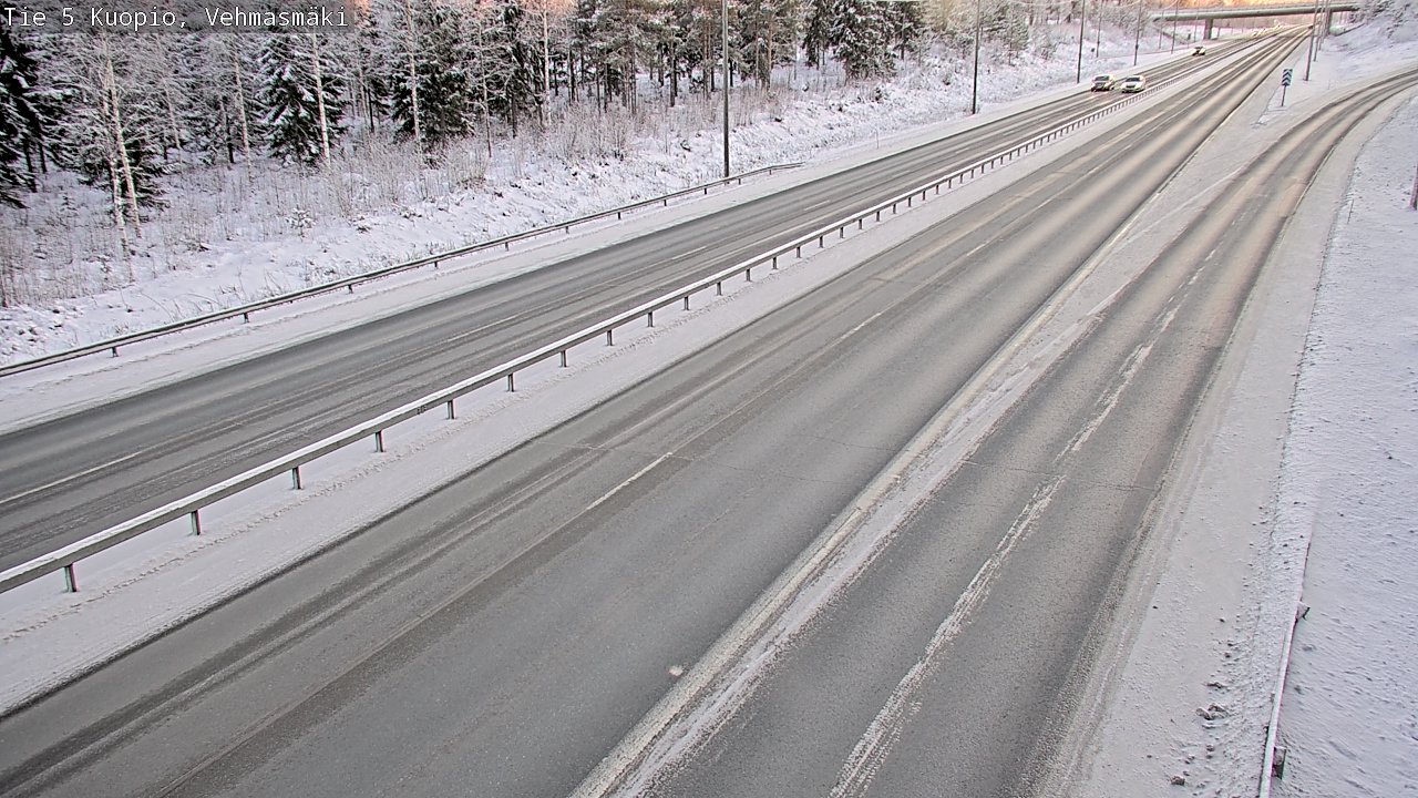 Weather Camera Image Väg 5 Kuopio, Vehmasmäki, Kuopio, Pohjois-Savo