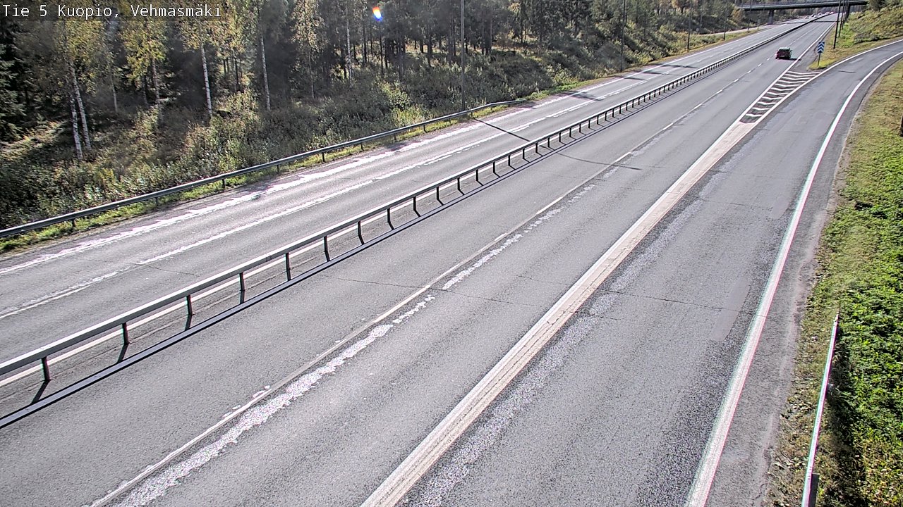 Weather Camera Image Road 5 Kuopio, Vehmasmäki, Kuopio, Pohjois-Savo