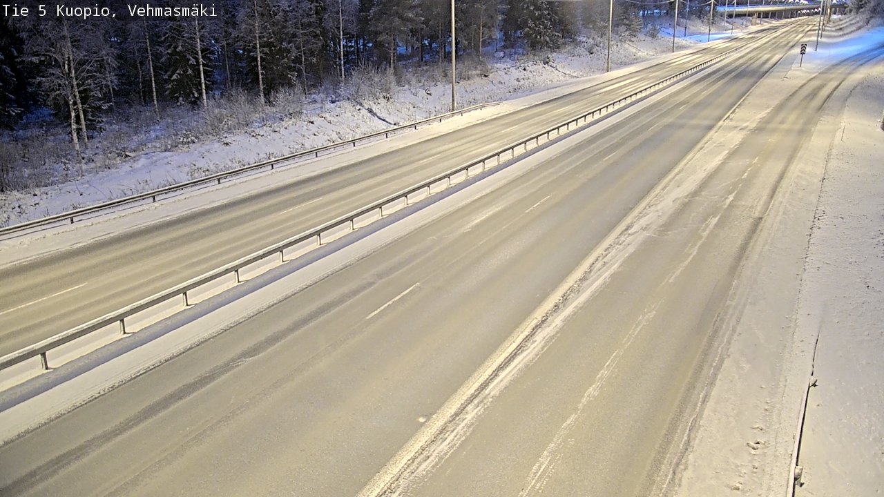 Weather Camera Image Väg 5 Kuopio, Vehmasmäki, Kuopio, Pohjois-Savo