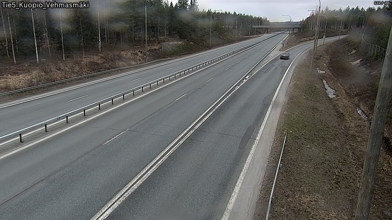 Weather Camera Image Väg 5 Kuopio, Vehmasmäki, Kuopio, Pohjois-Savo