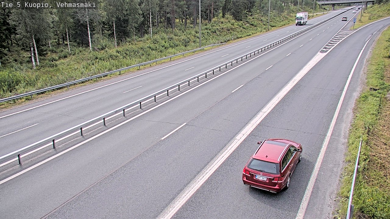 Weather Camera Image Väg 5 Kuopio, Vehmasmäki, Kuopio, Pohjois-Savo