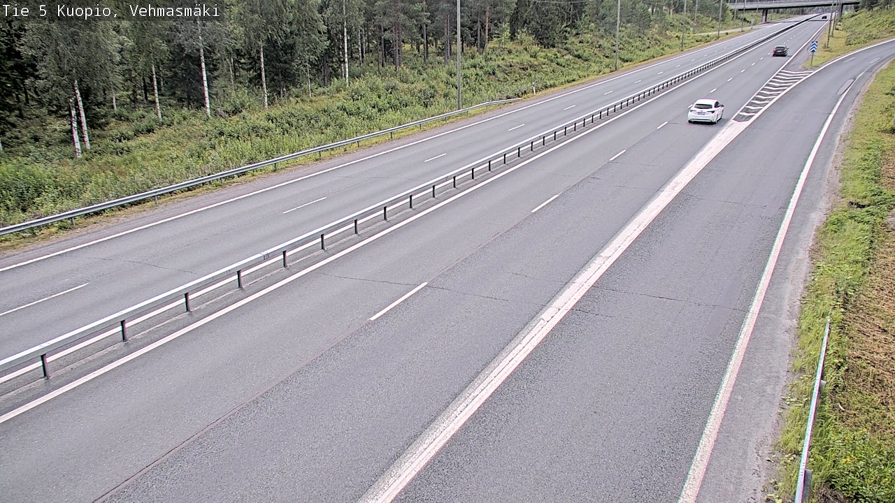 Weather Camera Image Väg 5 Kuopio, Vehmasmäki, Kuopio, Pohjois-Savo