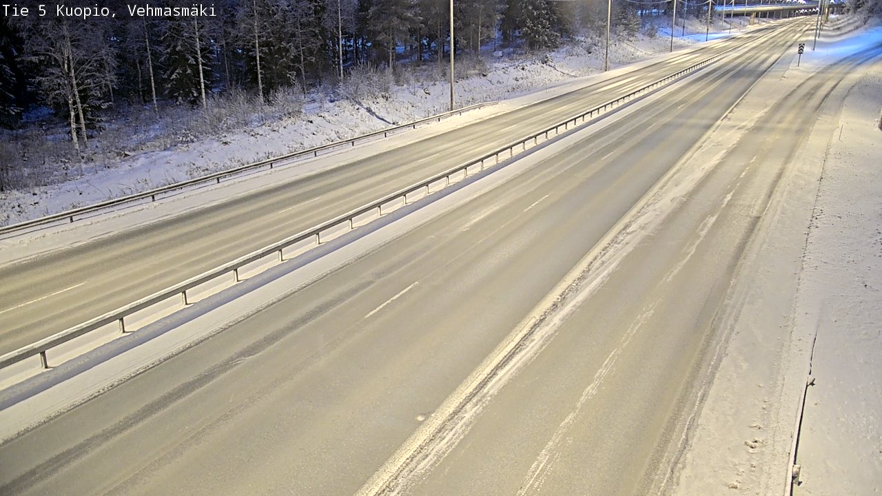 Weather Camera Image Väg 5 Kuopio, Vehmasmäki, Kuopio, Pohjois-Savo