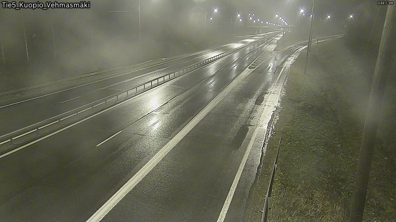 Weather Camera Image Road 5 Kuopio, Vehmasmäki, Kuopio, Pohjois-Savo