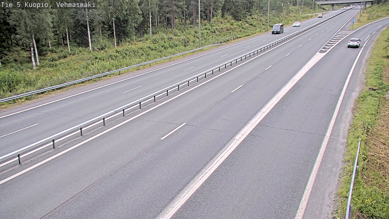 Weather Camera Image Väg 5 Kuopio, Vehmasmäki, Kuopio, Pohjois-Savo