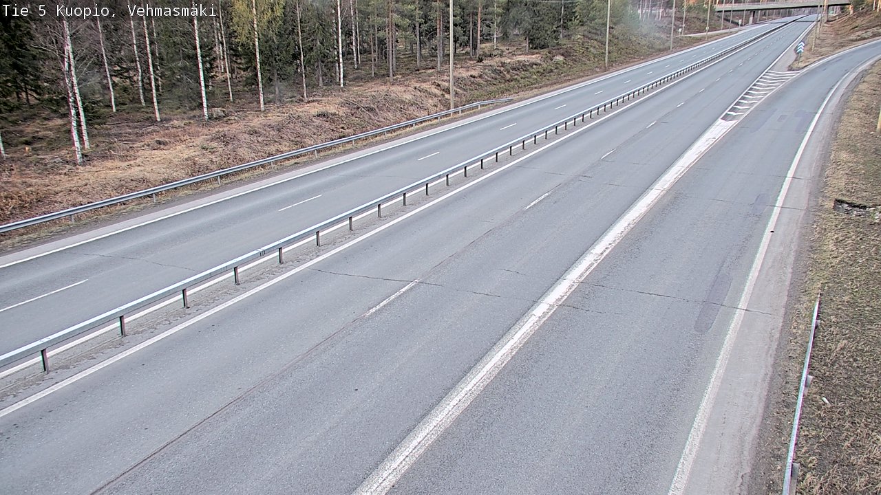 Weather Camera Image Väg 5 Kuopio, Vehmasmäki, Kuopio, Pohjois-Savo
