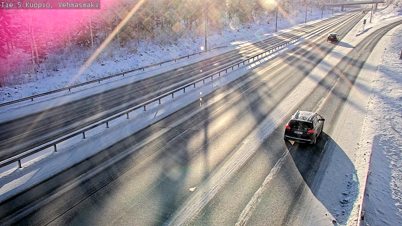 Weather Camera Image Väg 5 Kuopio, Vehmasmäki, Kuopio, Pohjois-Savo