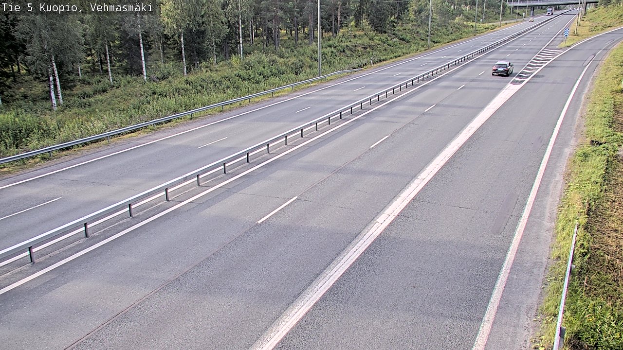 Weather Camera Image Väg 5 Kuopio, Vehmasmäki, Kuopio, Pohjois-Savo