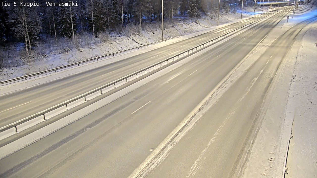 Weather Camera Image Väg 5 Kuopio, Vehmasmäki, Kuopio, Pohjois-Savo