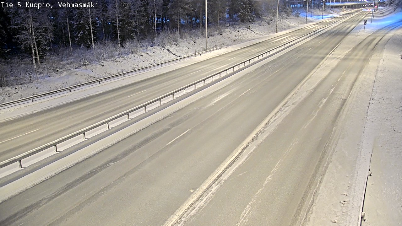 Weather Camera Image Väg 5 Kuopio, Vehmasmäki, Kuopio, Pohjois-Savo