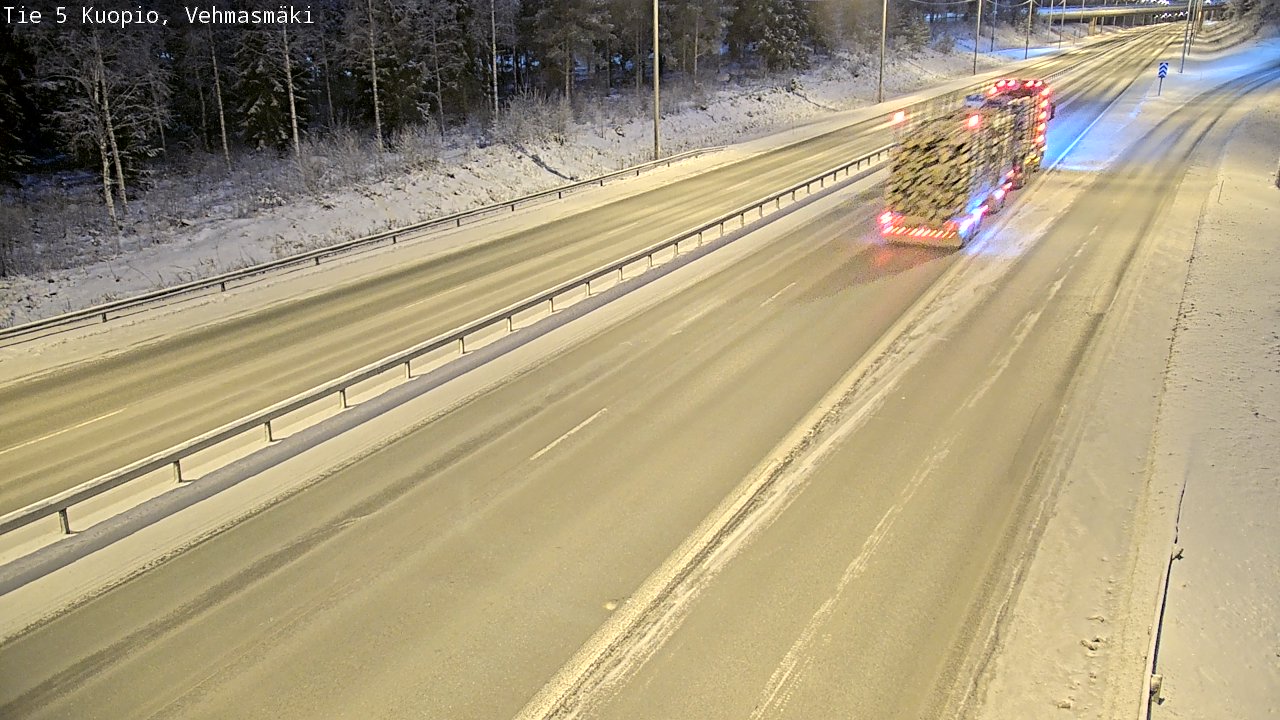 Weather Camera Image Väg 5 Kuopio, Vehmasmäki, Kuopio, Pohjois-Savo