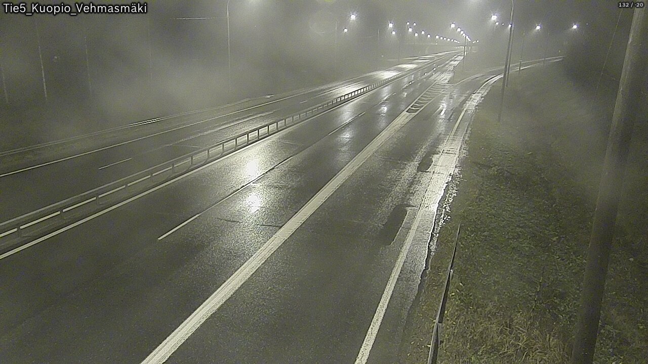 Weather Camera Image Road 5 Kuopio, Vehmasmäki, Kuopio, Pohjois-Savo