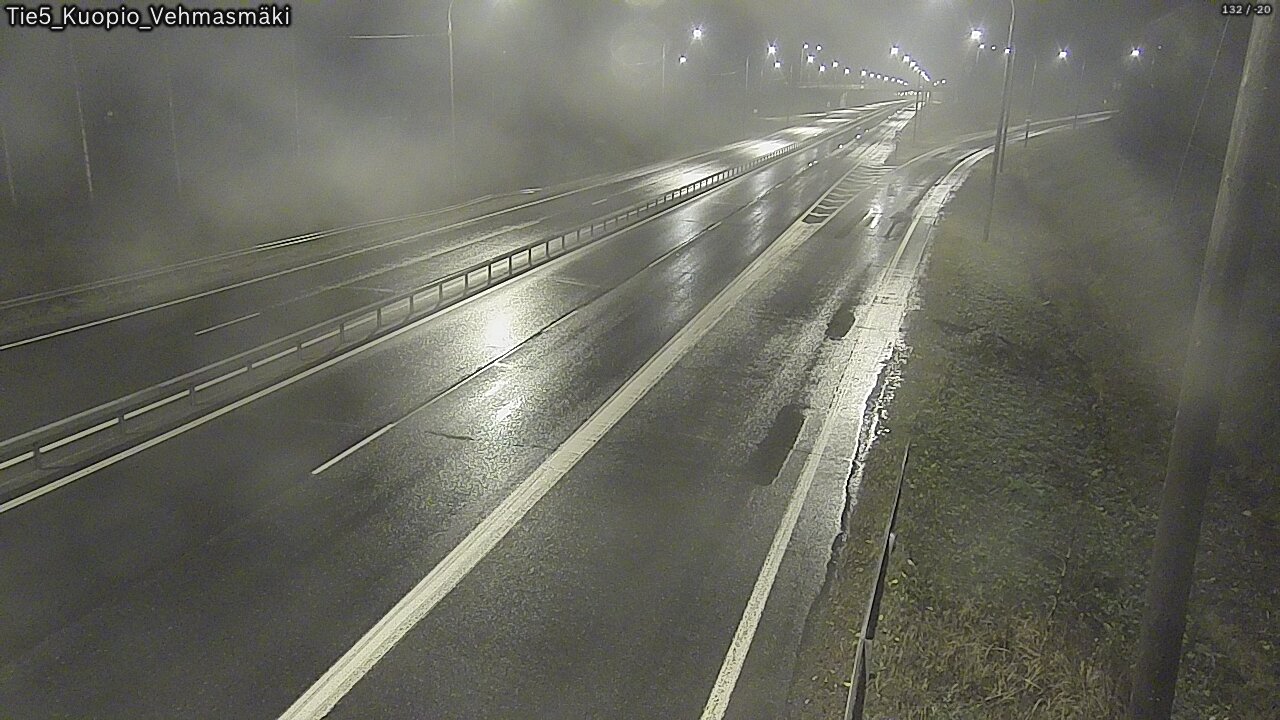 Weather Camera Image Road 5 Kuopio, Vehmasmäki, Kuopio, Pohjois-Savo