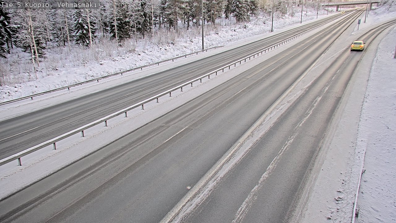 Weather Camera Image Väg 5 Kuopio, Vehmasmäki, Kuopio, Pohjois-Savo