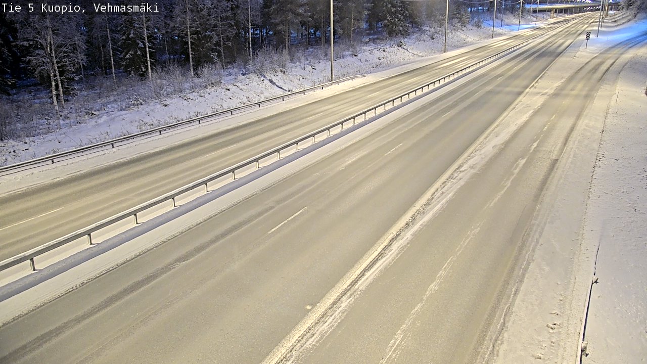 Weather Camera Image Väg 5 Kuopio, Vehmasmäki, Kuopio, Pohjois-Savo