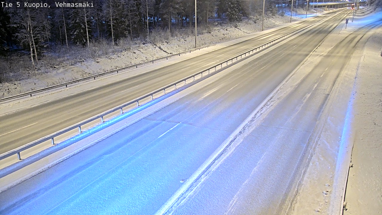 Weather Camera Image Väg 5 Kuopio, Vehmasmäki, Kuopio, Pohjois-Savo