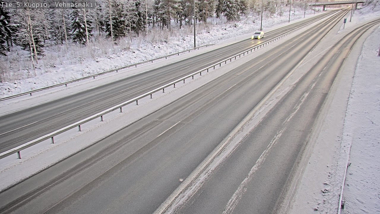 Weather Camera Image Väg 5 Kuopio, Vehmasmäki, Kuopio, Pohjois-Savo